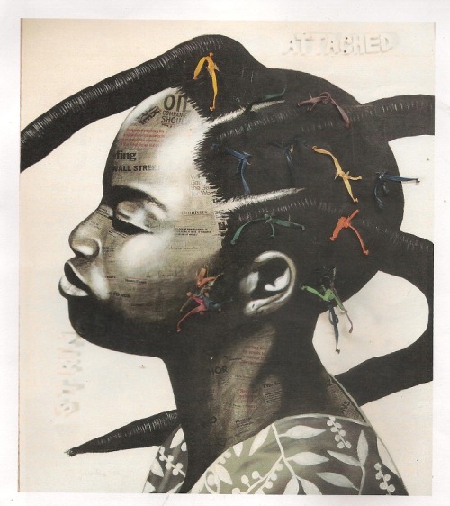 artblackafrica: Nigerian artist Joseph Eze’s (b.1979) portrait series deals with the intersect