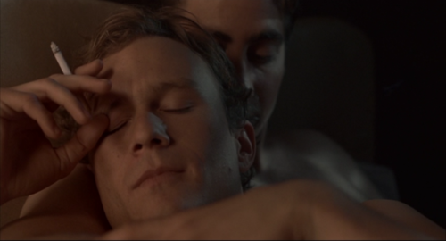 sapphicrevan:medusabraids:intimacy in filmsx,x,x,x,x[ID: screenshots and gifs of gay intimacy from L