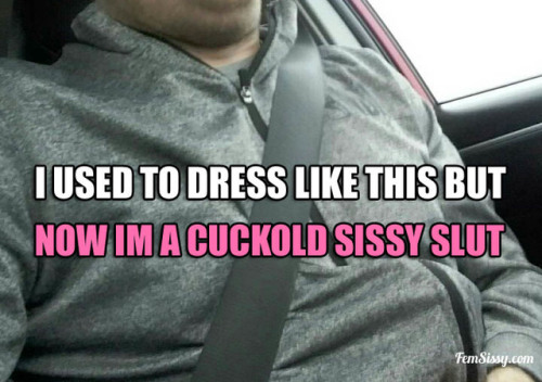 fem-sissy:Now you’re a cuckold sissy slut!