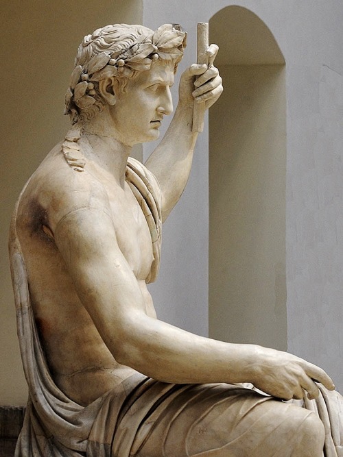 antonio-m:Augustus as Jupiter Capitolinus. Roman AD. 45-50. marble.