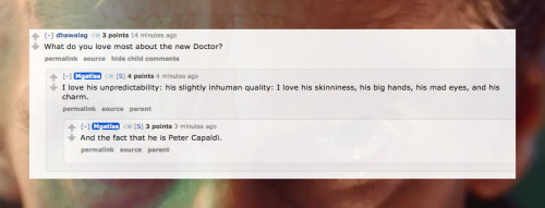 doctorwho:Thanks for following Mark Gatiss’ Reddit AMA with us. In case you missed it, here’s some