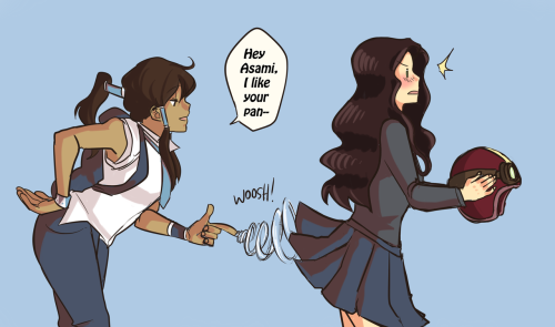 hehe Pervy Korra got a taste of her own medicine~ ;9  Gawd I love Korrasami~ <3 <3 <3