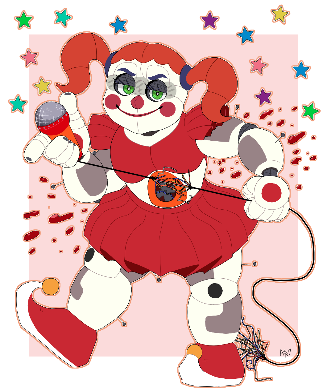 pics Circus Baby Fanart Easy redraw of snazzamazing s circus baby