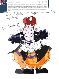 askmoria:  ((OOC: …but seriously, I’m glad that you (and everyone else who follows this blog) enjoy my take on Gecko Moria and the One Piece world in general!  As for my art, I’d like to say that it’s perfect, but maybe it’s better that I can’t,