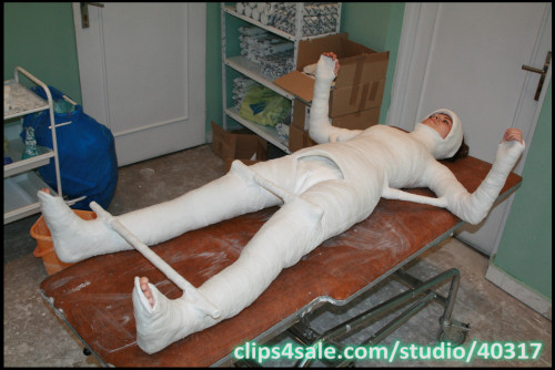 XXX Full body Cast (Mummification Pics)http://what-is-a-medical-fetish.tumblr.com/ photo