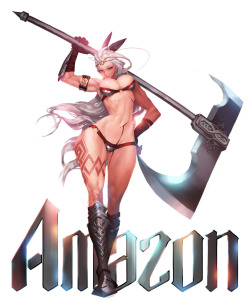 galgoo:    fanart_dragon’s crown_amazon / 팬아트_드래곤즈크라운_아마존 2014년…. 에 그리던거 꺼내서 마무리… 래터링 화려하게 해보려다 적성에 맞지 않아 걍 익숙한대로 마무리 아무리해도 원작자의