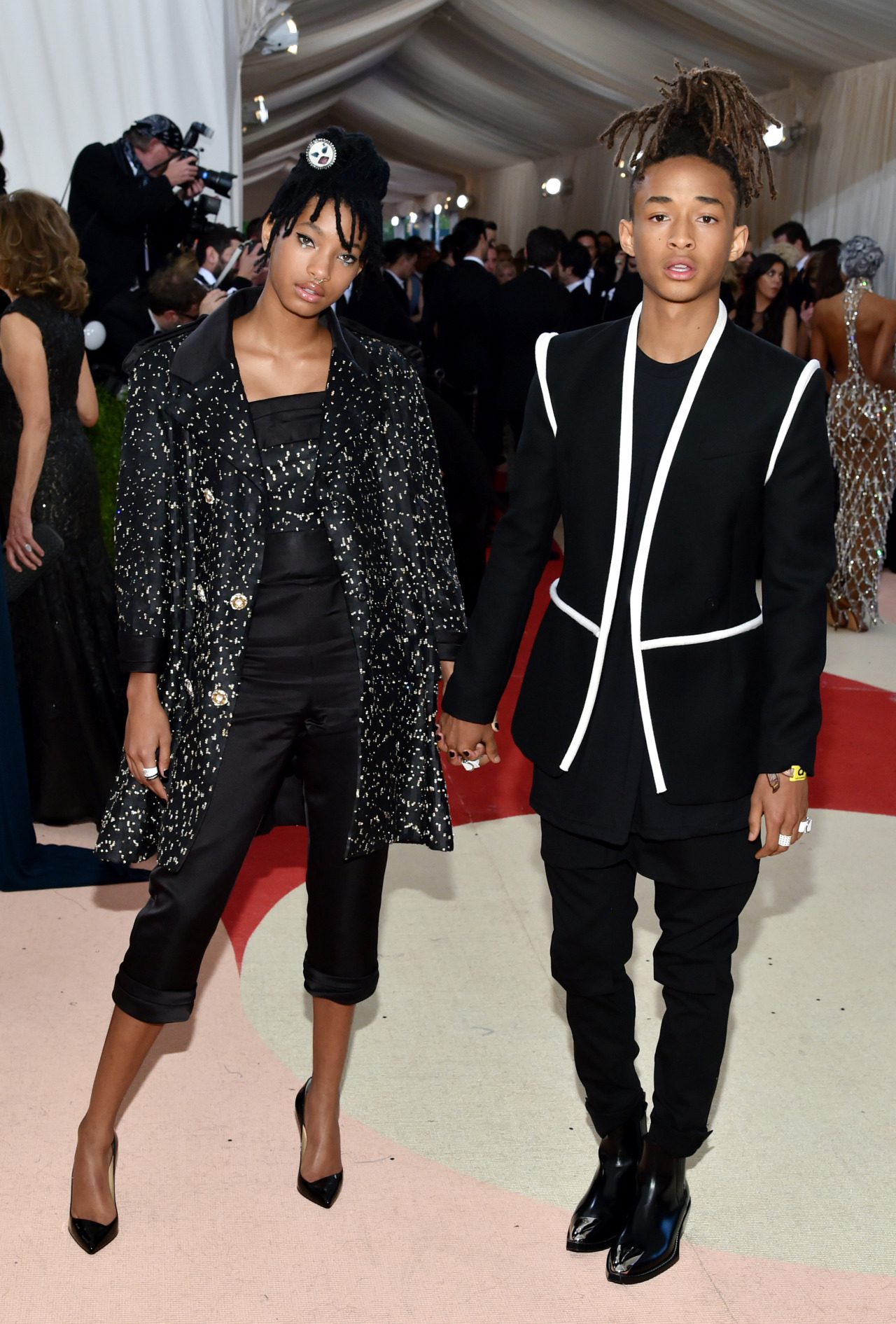 celebritiesofcolor:  Willow and Jaden Smith attend the “Manus x Machina: Fashion
