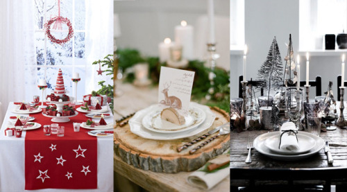 50 idées pour une jolie table de Noël http://jefouinetufouines.fr/2014/…/04/decoration-table-noel/