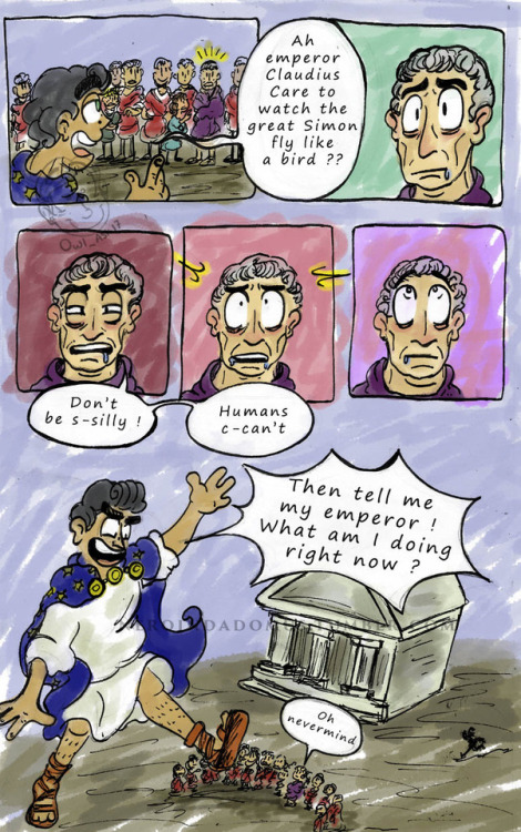 Chaos at the Forum - Part 2Claudius trying to be logical in my comics. What a tryhard.  Part 1 