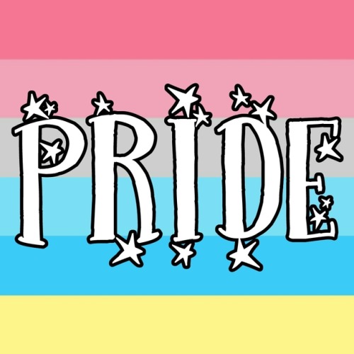 (Image description: Philly rainbow, genderfluid, demifluid, demienby, demigirl, demiboy, omnisexual,