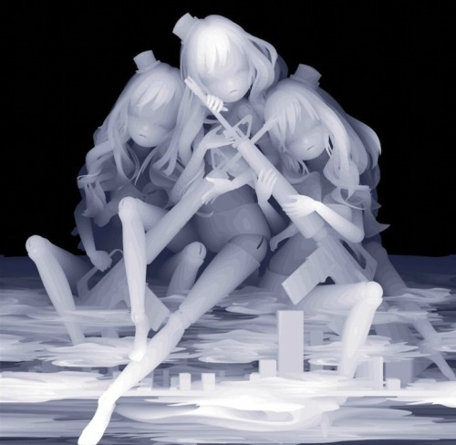 taktophoto:  Monochromatic Paintings Feature Layers of Raw Emotion