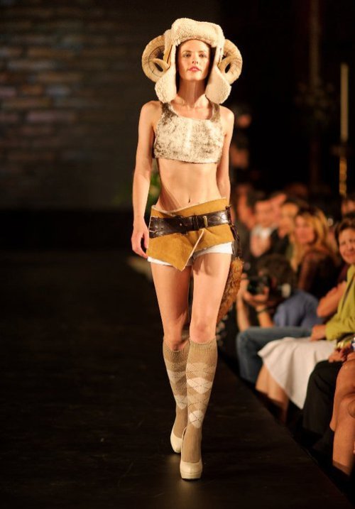 Jess Eaton, Roadkill Couture (all animal parts ethically sourced)1-2. Ram’s horns3-4. Rat skin jacke