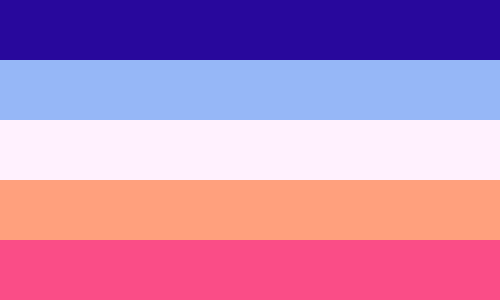 neopronouns:a few versions of this gorgeous futch flag that are five stripes to match with these but