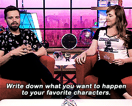 In Case You Needed It, Here Is Sebastian Stan Validating Writing Fanfiction.