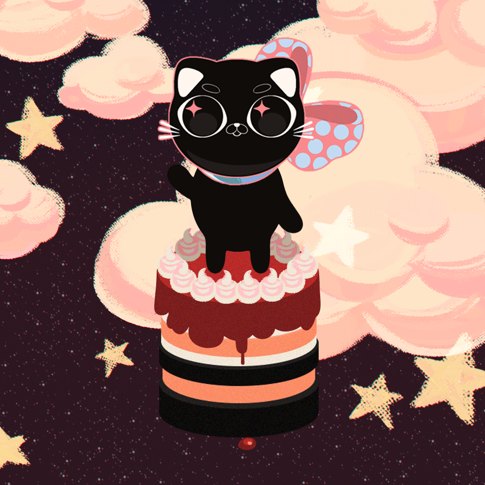 ʕ•ᴥ•ʔ Cute Magic Cat Cake ʕ•ᴥ•ʔ