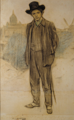Portrait of Pablo Picasso by Ramon Casas