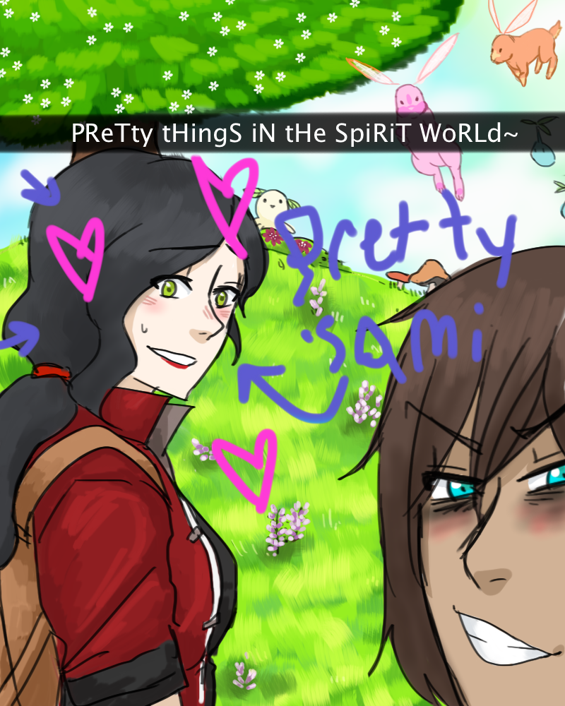 dragonclaws123:I did some korrasami snap chat pics today (based off from beroberos