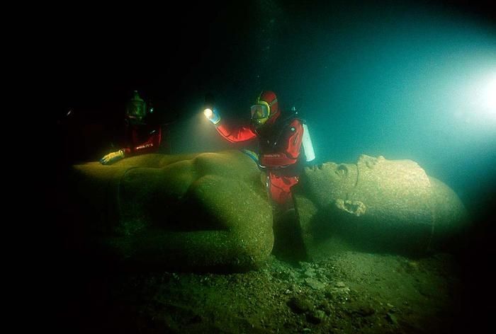 irisharchaeology:    Some fantastic images of Heracleion, an ancient drowned city