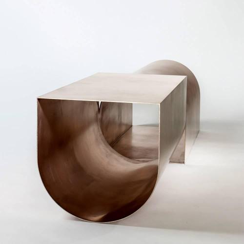 virtualgeometry: Bronze U Bench - 6’ / Christopher Stuart / 2010