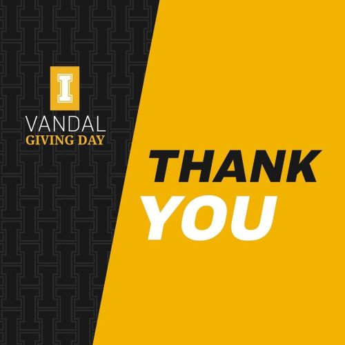 From the bottom of our hearts, THANK YOU. Yesterday and today we saw our Vandal Family come together