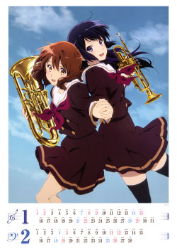 animeslovenija:  Hibike! Euphonium 2017 calendar