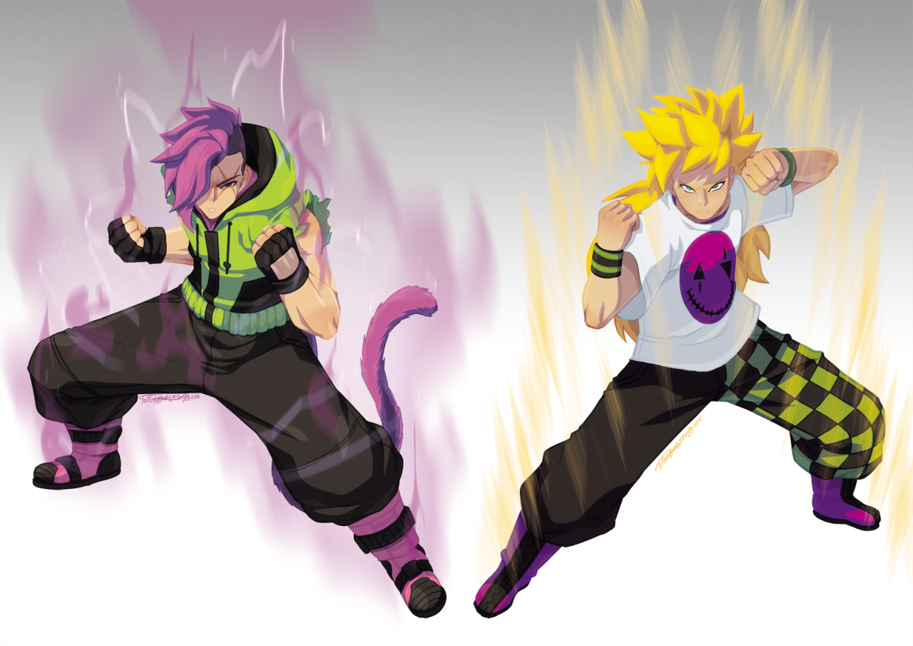tovio-rogers:  commission for a client of their dragonball fan characters. i posted