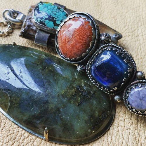 #semipreciousjewellery #redcoraljewelry #labradoritejewelry #turquoisejewelry #leadville (at Portlan