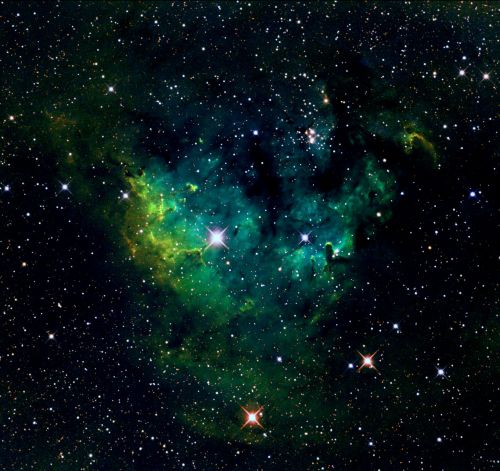 Emission nebula Ced 214 in the constellation Cepheus