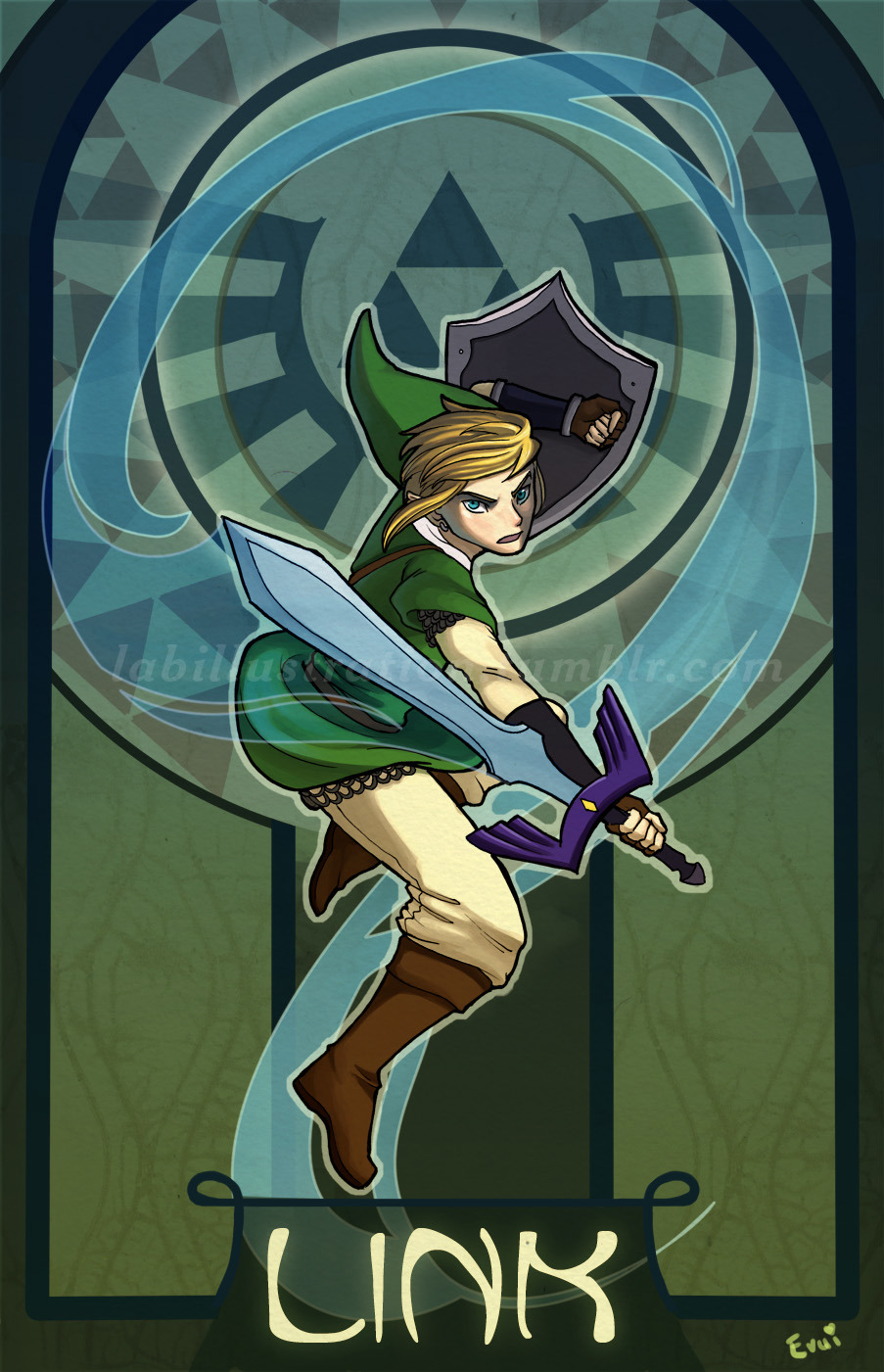 cyberwolf-lair:  The Legend of Zelda  by Lauren A. Brown (Evui) Deviant Art ||| Website