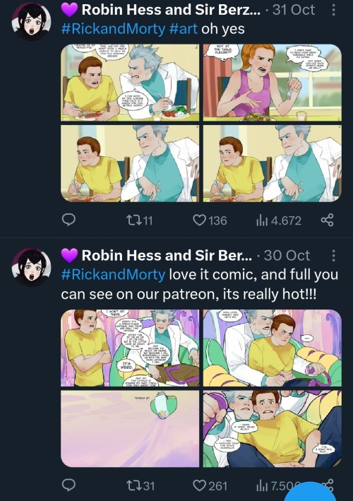 Hotdudes-games / Robin And Berz Art Post 1nc*st And P*d*philia Art On Their Twitter Account.