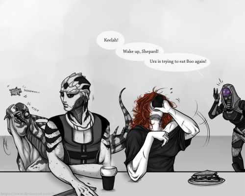 Just a regular morning in Normandy.. (Oh, and Legion and EDI found that one specific Disney/Pixar’s 