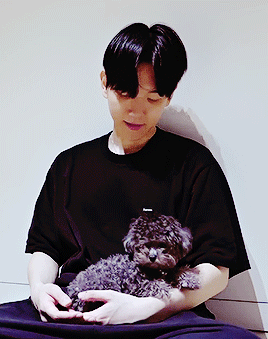 Baekhyun Playing With A Puppy Requested By @babyueare