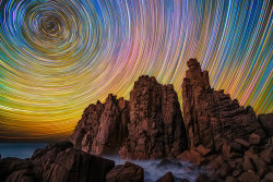 odditiesoflife:  Star Trails in Australia