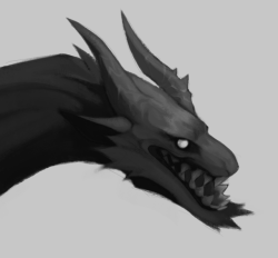 dusty-demon:  I doodled a dragon in photoshop