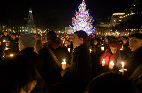 theatlantic: In Focus: Mourning in Newtown Today is Monday, the first school day since the horrific