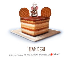 cryptid-creations:  Daily Paint 1469. Tiramicesu