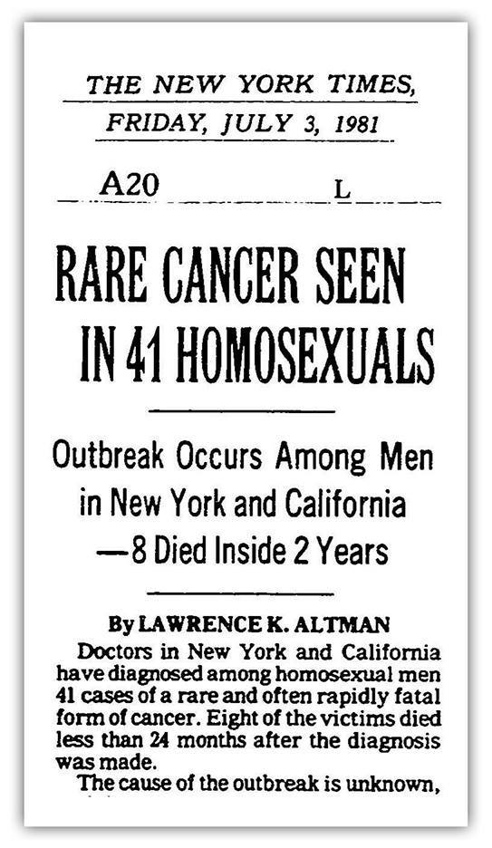 HIV/AIDS. This Article Appeared 42 Years Ago.