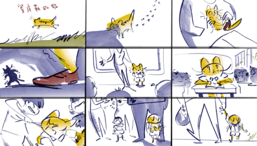Quick story drawingsCat in Leather Shoes 穿皮鞋的貓