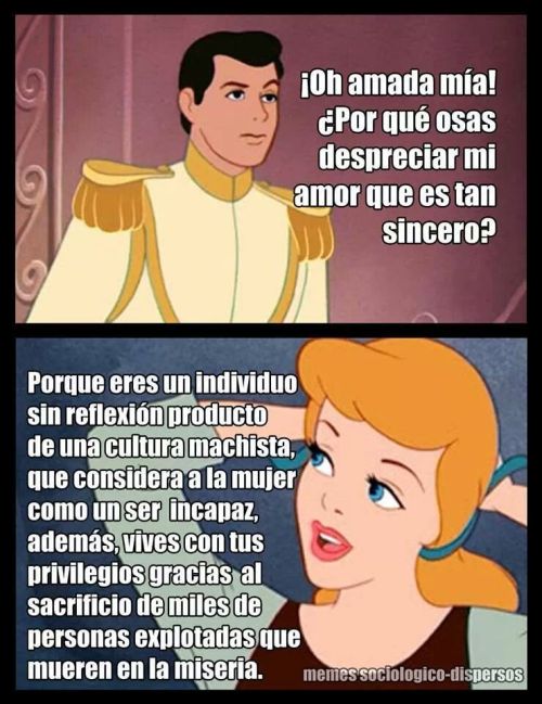 anarcolibertad:Príncipe machista! No me cuentes cuentos!