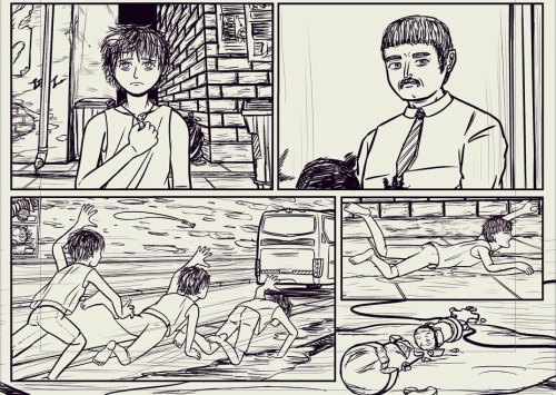 Layer by layer breakdown of a set of panels I did as part of a commissioned project #иллюстрации #il