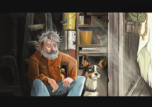  Study of frame from “Hunt for the Wilderpeople” 