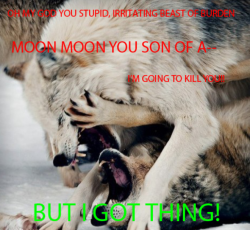 moonmoon-official:  Gettin’ real tired of your shite, Moon Moon.