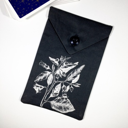 divinenoctivaga: The first three Poison Plant Series tarot bags are now available in the shop.  