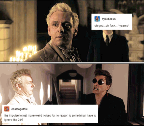 livebloggingmydescentintomadness:good omens text post meme, part 3 (part 1) (part 2)