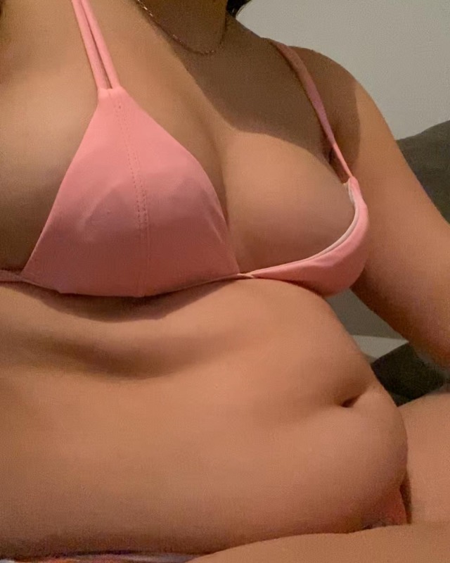 Grow Her Belly on Tumblr: I swear this bikini used to fit… Right? 😏 Why  have I gotten so fat now 🥺🥺 My body used to look so skinny 😏