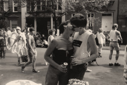 yungpunx:My two moms at an lgbt pride event in New York, 1990