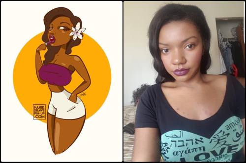 Get your #pinup #drawn for just $25 on #Fiverr! #Cartoon #cute #sexy #girl