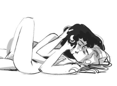 sweetladykissesandsex:late night sketch