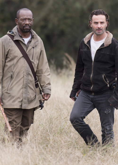 dailytwdcast:Rick and Morgan in The Walking Dead Season 6 Episode 15 | East