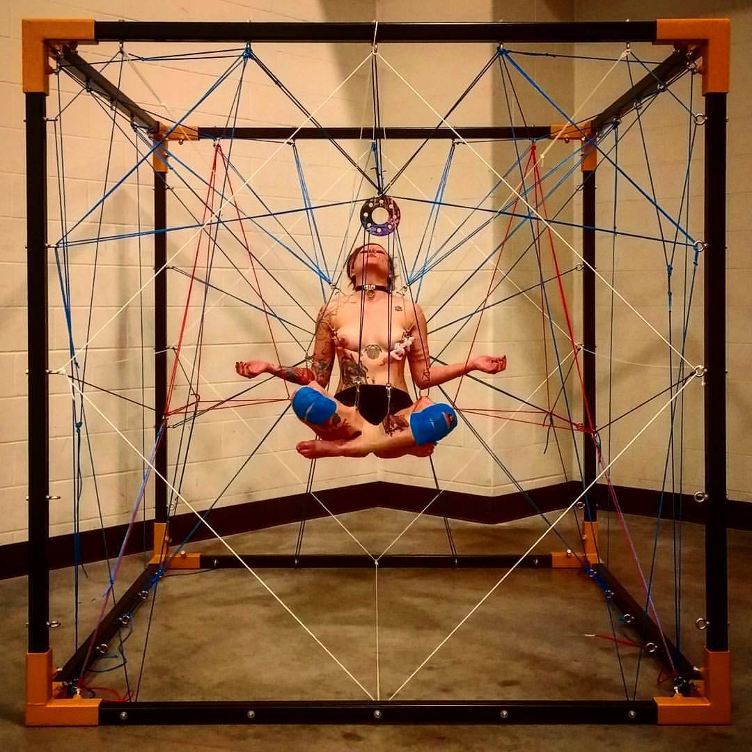 orbism:  This year at #mecca2015 we rigged @chloeannetaylere into the cube.  We experimented